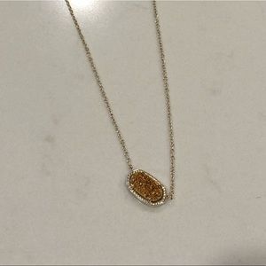 Kendra Scott Gold Drusy necklace